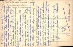 CPA Antibes Alpes Maritimes Le Fort Carre et la Chaine des Alpes