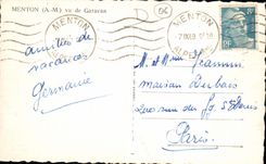 CPA Menton AM vu de Garavan 