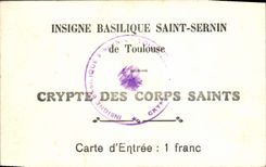 CPA Insigne Basilique Saint Sernin de Toulouse