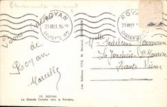 CPA Royan La Grande Conche vers le Paradou 