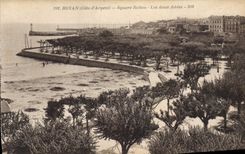 CPA Royan Cote d'Argent Square Botton Les deaux Jetees 