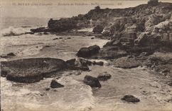 CPA Royan Cote d'Argent Rochers de Vallieres Maree montante 