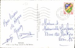 CPA Royan La Plage devant le Bd Botton 