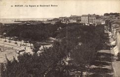 CPA Royan Le Square et Boulevard Botton 