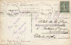 CPA Royan Le Square et Boulevard Botton 