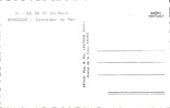CPA Ile de Re Ch Mme Rivedoux Contre Jour au Port Bateaux