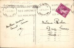 CPA Saintes Ch Inf Arenes gallo romaine et Clocher de Saint Eutrope 