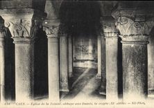 CPA Caen Eglise de la Trinite abbaye aux Dames la crypte 