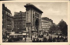 CPA Paris Le Boulevard et la Porte St Denis 