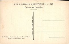 CPA Paris Le Boulevard et la Porte St Denis 