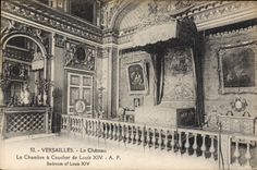 CPA Versailles Le Chateau La Chambre a Coucher de Louis XIV 