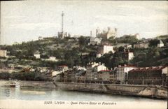 CPA Lyon Quai Pierre Seize et Fourviere 