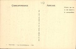 CPA Troyes La Cathedrale 