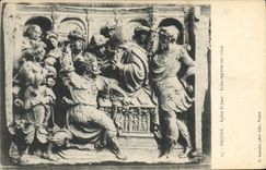 CPA Troyes Eglise Saint Jean Judas regrette son crime 