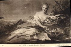 CPA Nattier Madame Henriette de France Musee de Versailles 