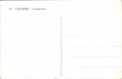 CPA Lourdes L'Apparition 