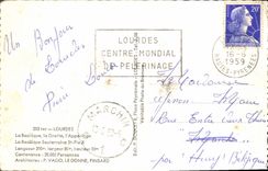 CPA Souvenir de Lourdes 