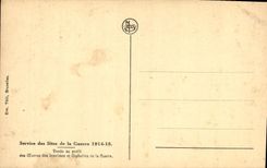 CPA Ruines de Nieuport Les Ecluses Militaria