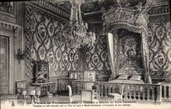 CPA Palais de Fontainebleau Chambre a coucher de Marie Antoinette 