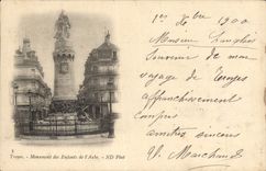 CPA Troyes  Monument des Enfants de l'Aube Carte 1900