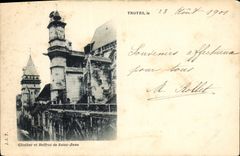 CPA Troyes  Clocher et Beffroi de Saint Jean Carte precurseur