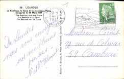 CPA Lourdes La Basilique le Gave et les nouveaux Ponts 