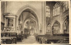 CPA Troyes Eglise Saint Nizier Bas cote nord grande nef et sanctuaire 