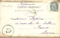 CPA Troyes Eglise de la Madeleine Ste Marthe Ecole Champenoise 