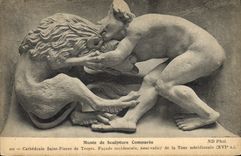 CPA Musee de Sculpture Comparee Cathedrale Saint Pierre de Troyes 