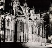 CPA Troyes la nuit Aube Abside de la Cathedrale 