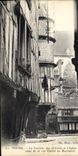 CPA Troyes La Tourelle des Orfevres et l'Eglise vues de la rue Paillot de Montabert 