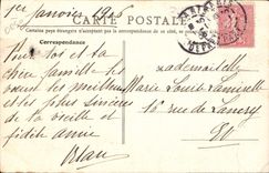 CPA Puvis de Chavannes Sainte Genevieve marquee du Sceau Divin 