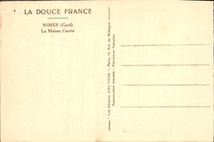 CPA Nimes Gard La Maison Carree 