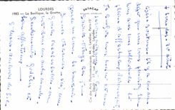 CPA Lourdes La Basilique la Grotte 