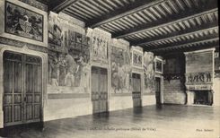 CPA Doual Salle gothique Hotel de Ville 