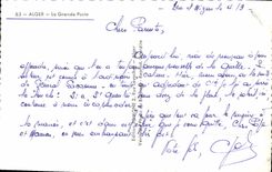 CPA Alger La Grande Poste 