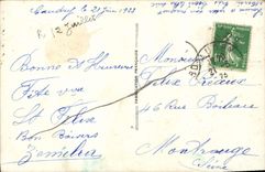 CPA Porte Bonheur Femme