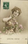 CPA Sincere Amitie Femme