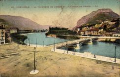 CPA Grenoble Le Tournant de l'Isere et le Casque de Neron 