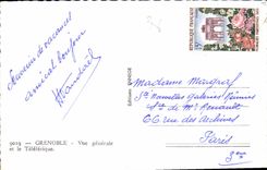 CPA Grenoble Vue generale et le Teleferique 