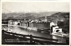 CPA Grenoble Isere Vue generale et la chaine de Belledonne 