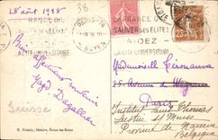 CPA Hospice du Grand St Bernard Le Lac et la Statue 