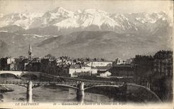 CPA Grenoble L'Isere et la Chaine des Alpes 