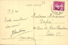 CPA La Meige vue du Lautaret Route de Briancon a la Grave 