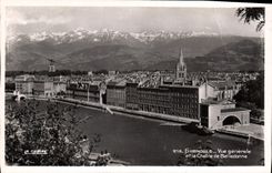 CPA Grenoble Vue generale et la Chaine de Belledonne 