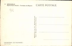 CPA Grenoble Eglise Saint Andre Tombeau de Bayard 