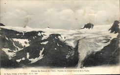CPA Glacier des Sources de l'Isere Pointes du Grand Cour et de la Vache 