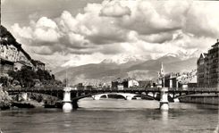 CPA Grenoble Pont de la Porte de France 