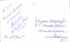 CPA Grenoble Pont de la Porte de France 