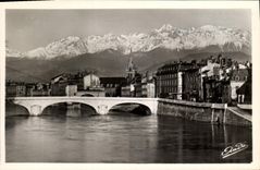 CPA Grenoble Pont Marius Gontard et les Alpes 